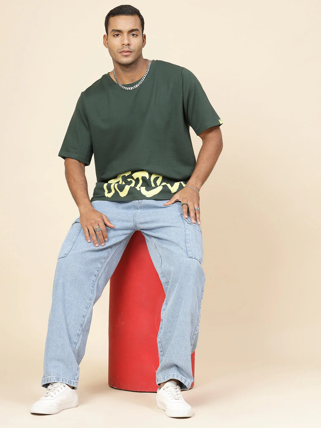 Men Anime Enchantment Oversized Tee - Image 5