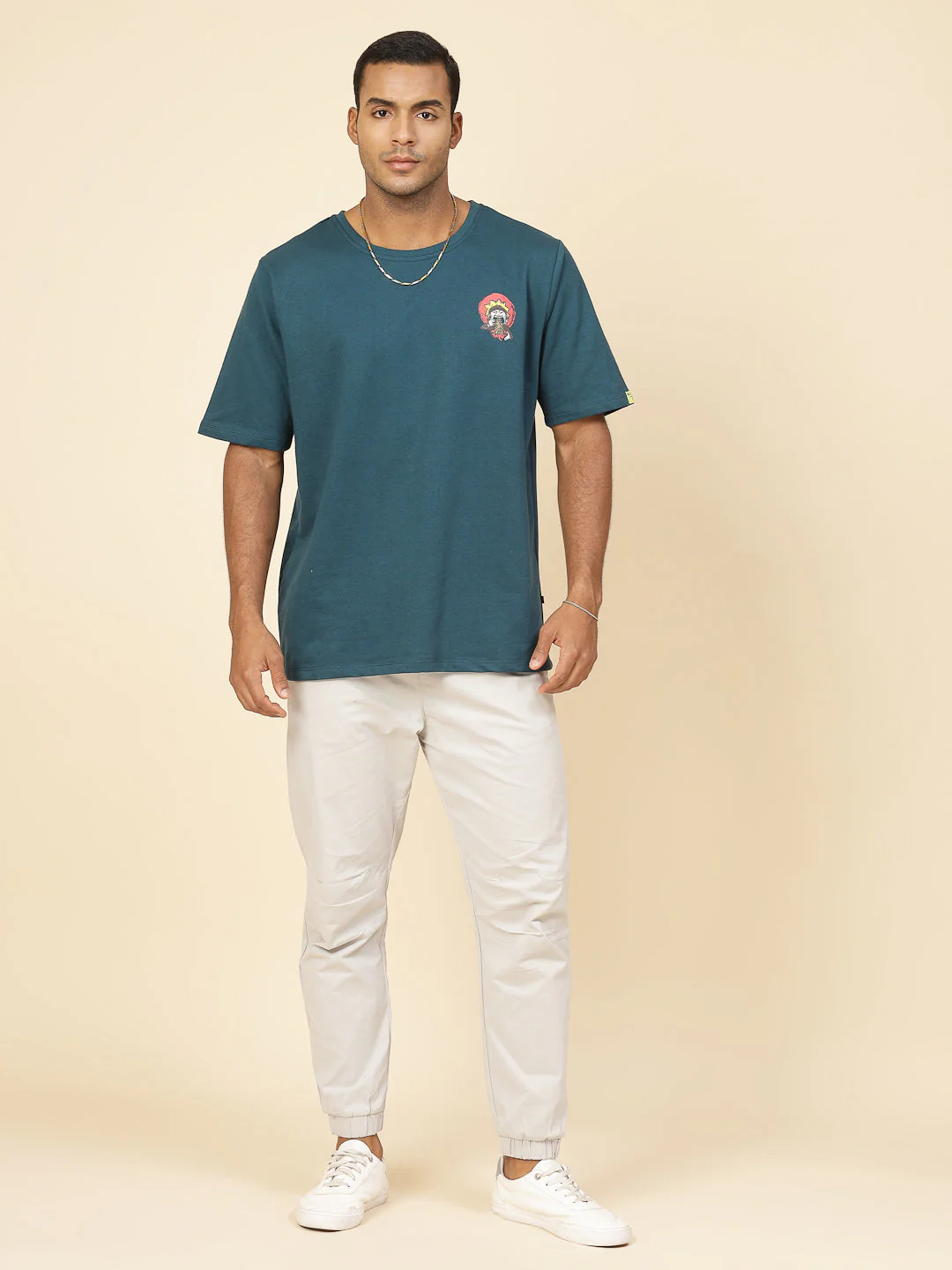Men Anime Ramen Print Oversized T-Shirt - Image 4
