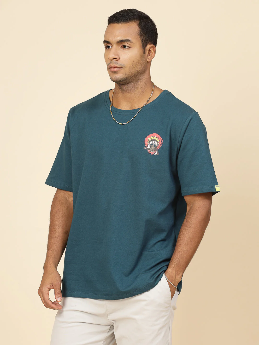 Men Anime Ramen Print Oversized T-Shirt - Image 3