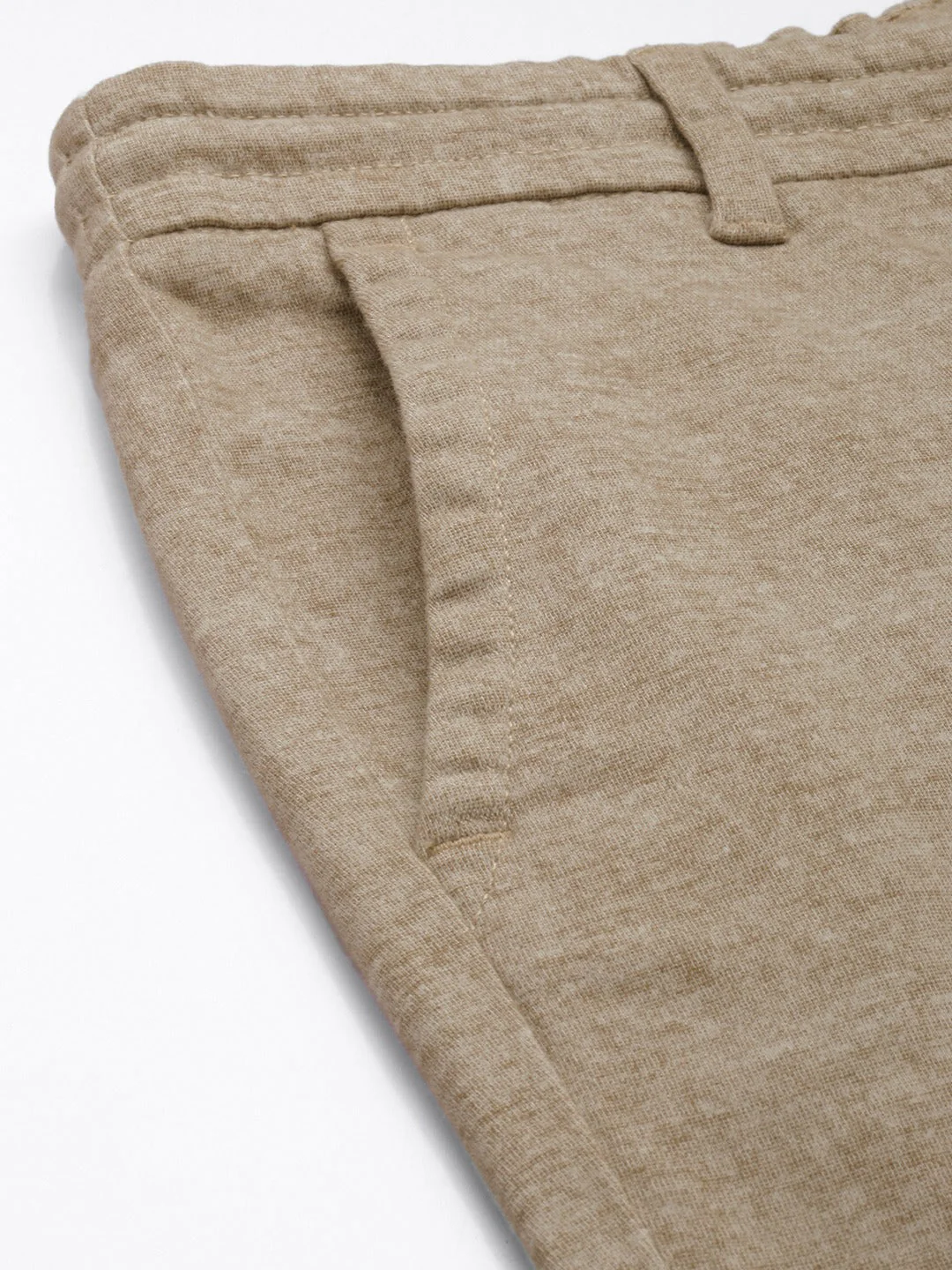 Men Ardor Edition Beige Tapered Fit Chinos - Image 6