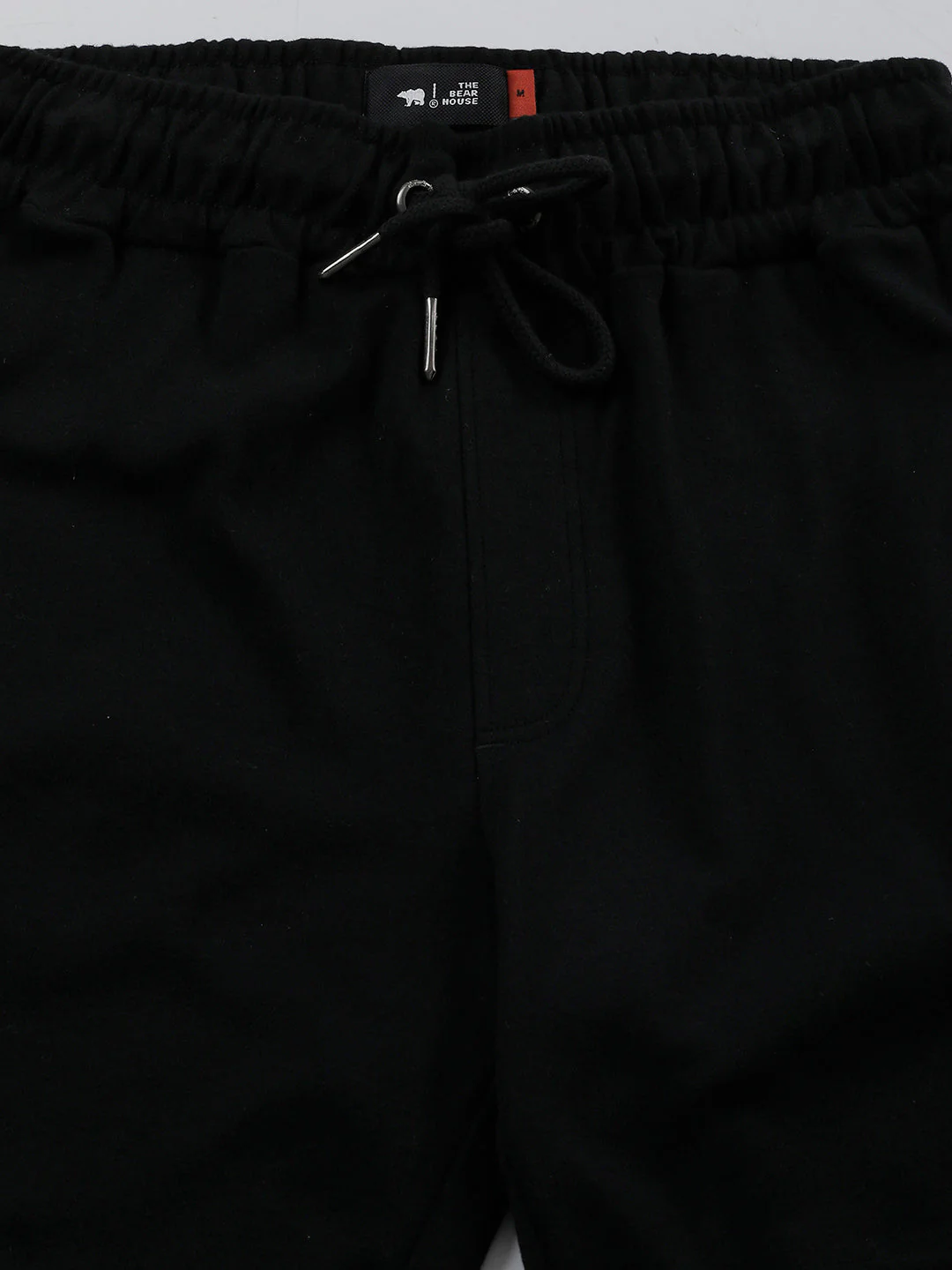 Men Ardor Edition Black Solid Slim Fit Knitted Shorts - Image 3