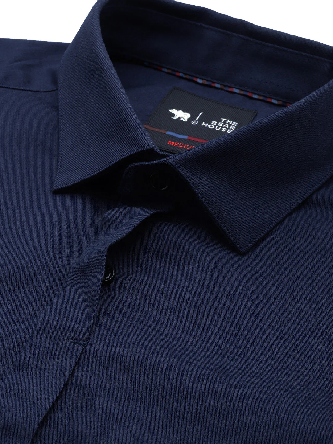 Men Ardor Edition Blue Solid Tailored Fit Pure Cotton Formal Shirt - Image 2