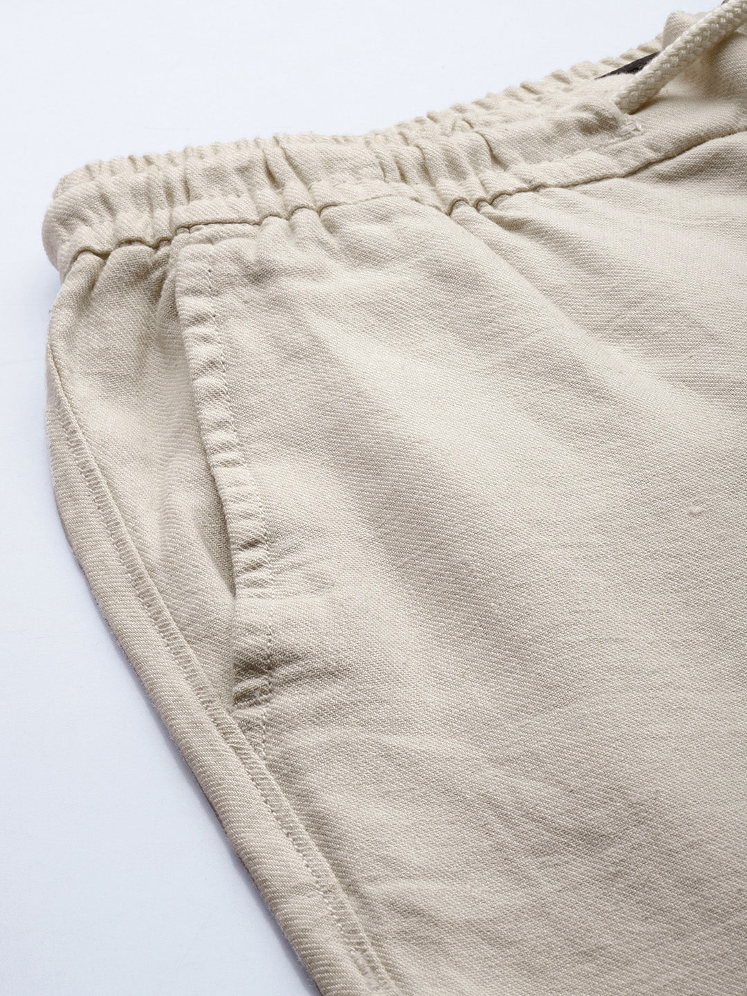 Men Ardor Edition Cream Tapered Fit Chinos Trousers - Image 6