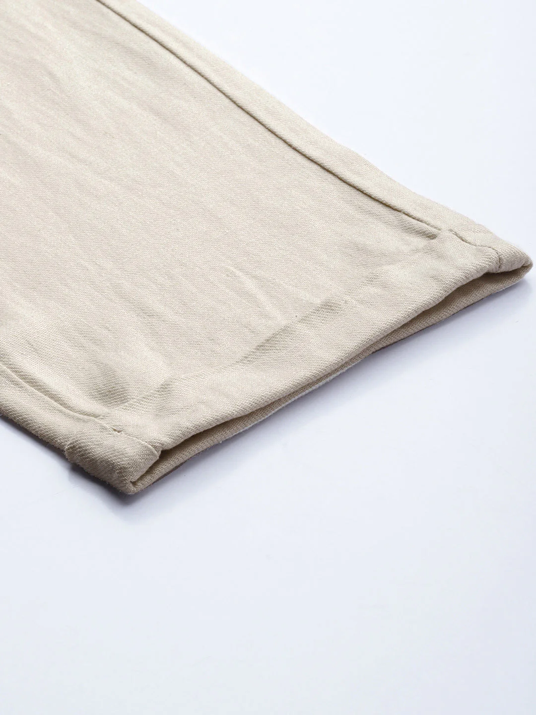 Men Ardor Edition Cream Tapered Fit Chinos Trousers - Image 7