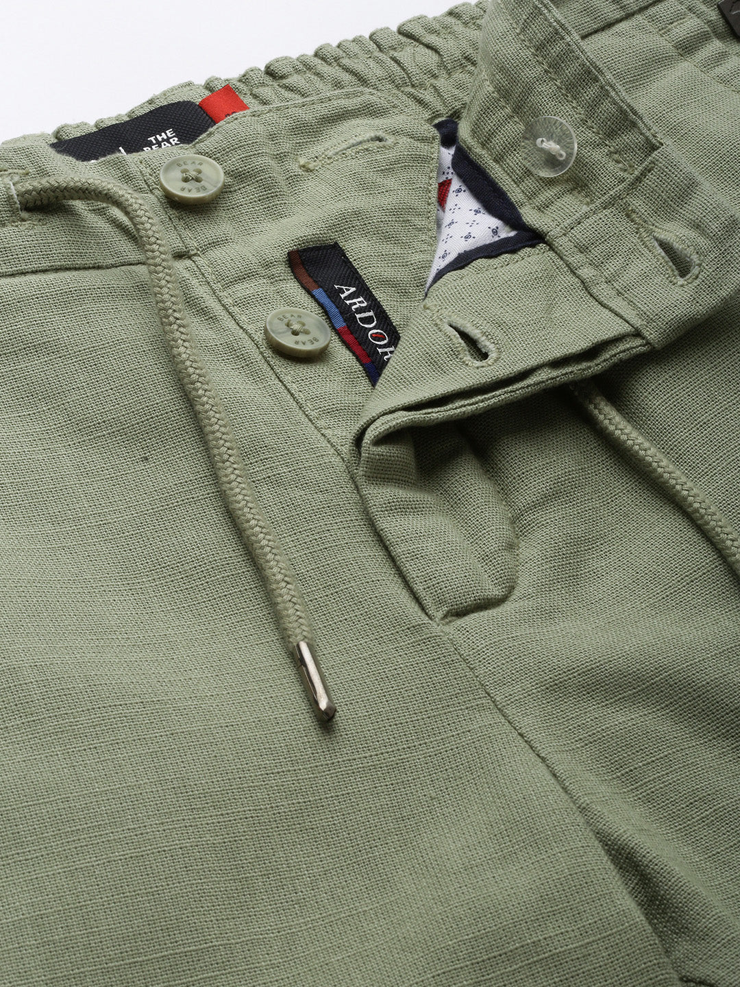 Men Ardor Edition Green Tapered Fit Chinos - Image 5