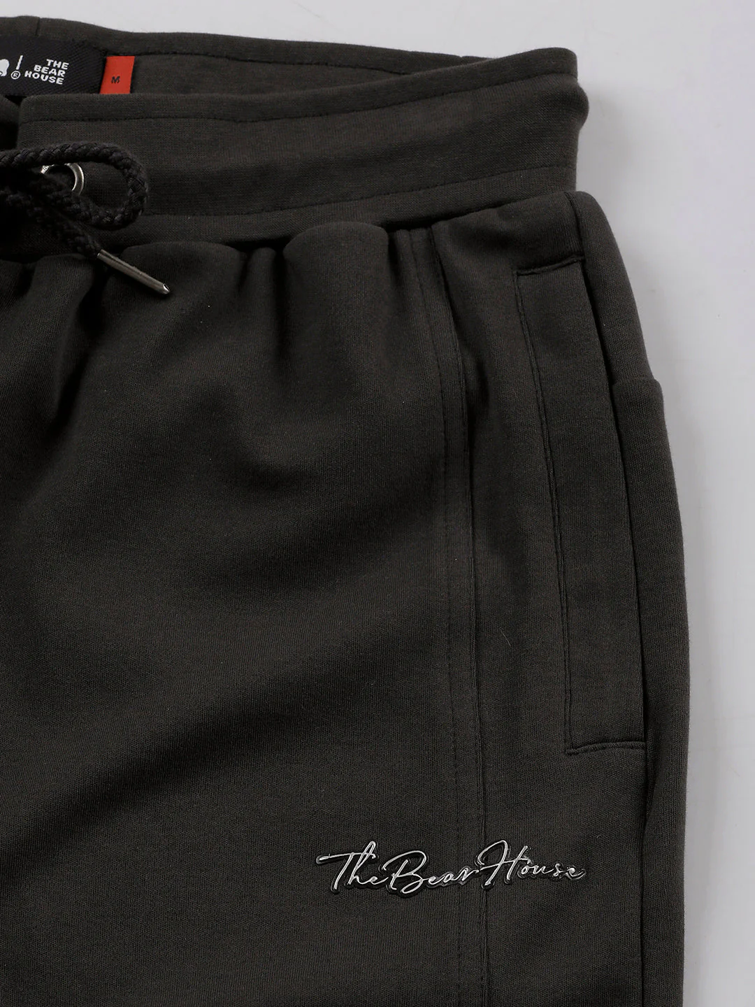 Men Ardor Edition Grey Solid Slim Fit Track Pants - Image 6