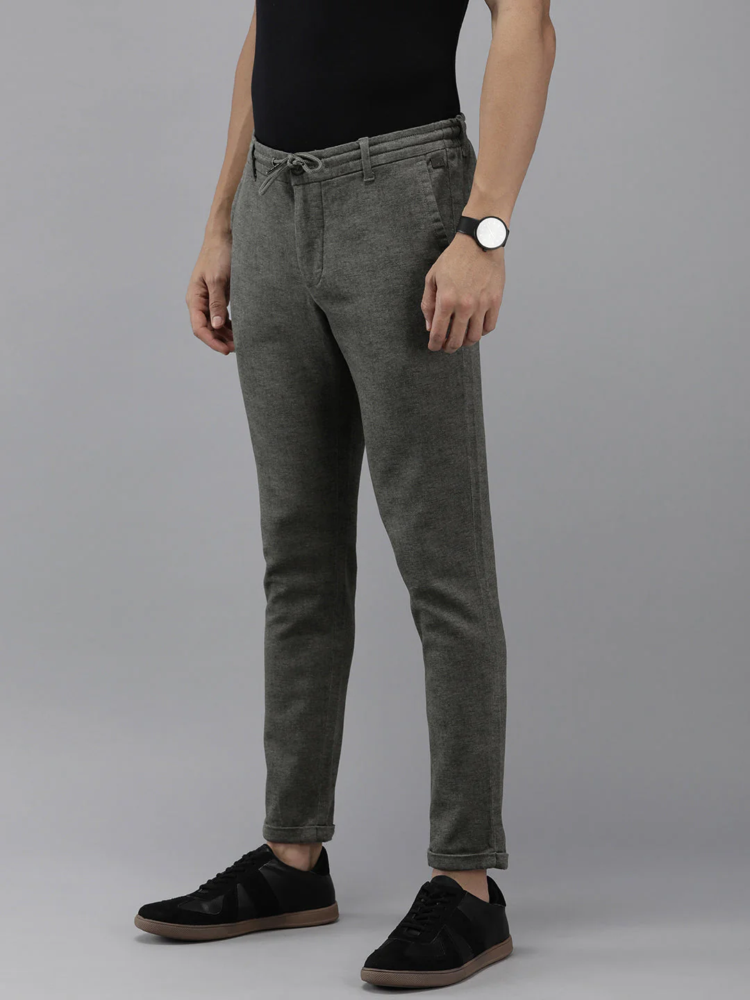 Men Ardor Edition Grey Tapered Fit Chinos - Image 2