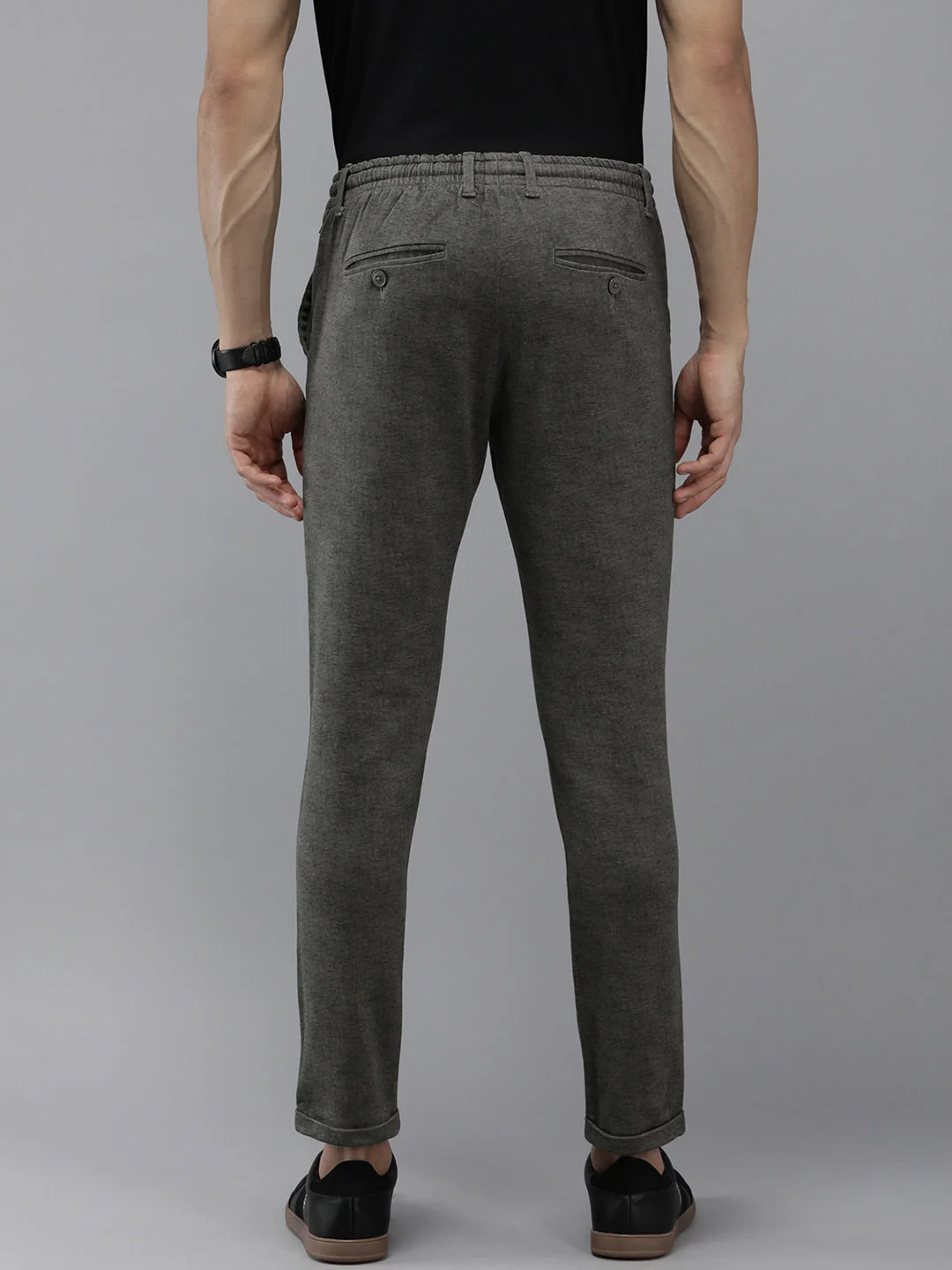Men Ardor Edition Grey Tapered Fit Chinos - Image 3
