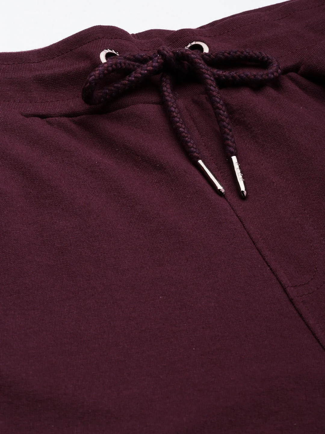 Men Ardor Edition Maroon Slim Fit Pure Cotton Track Pants - Image 5