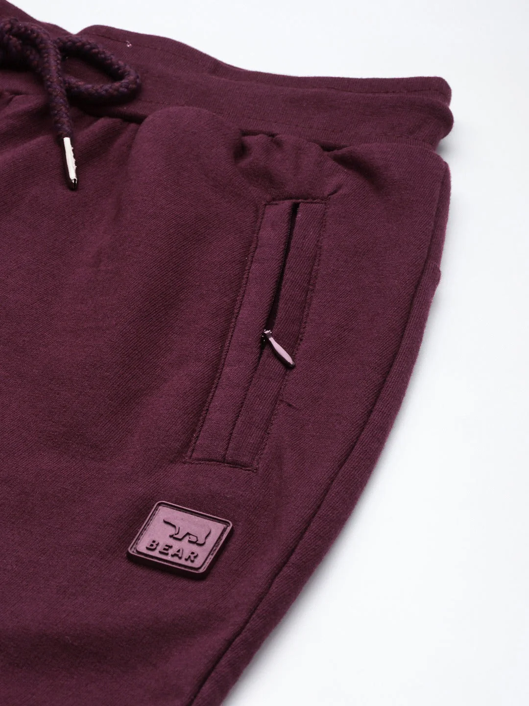 Men Ardor Edition Maroon Slim Fit Pure Cotton Track Pants - Image 6