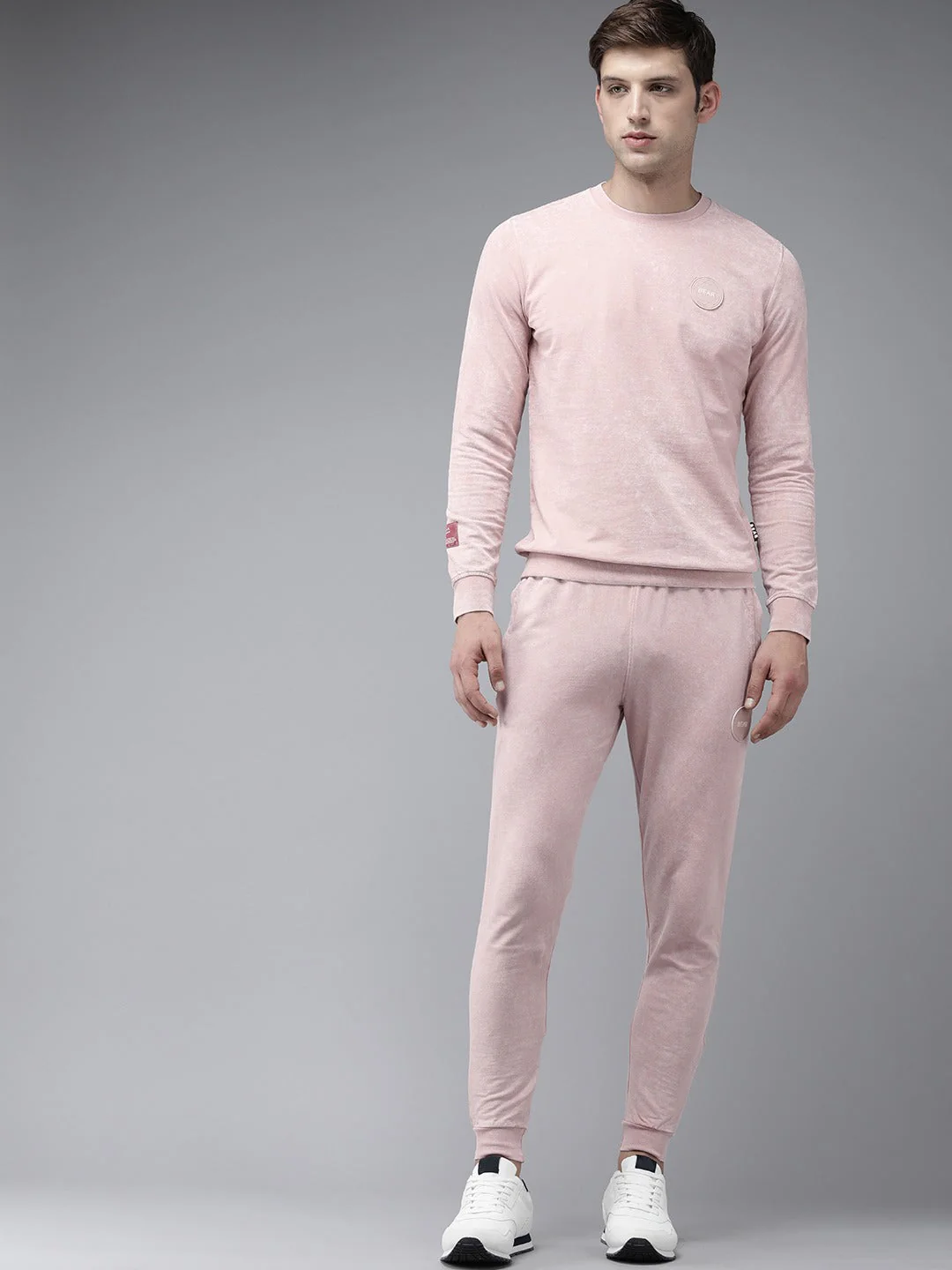 Men Ardor Edition Pink Washed Pure Cotton Tracksuit - Image 5