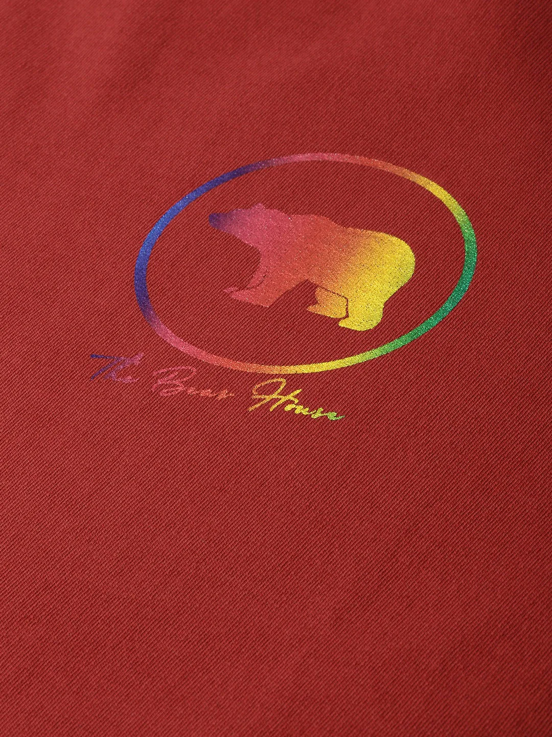 Men Ardor Edition Red Slim Fit Printed Pure Cotton Sweatshirt - Image 2