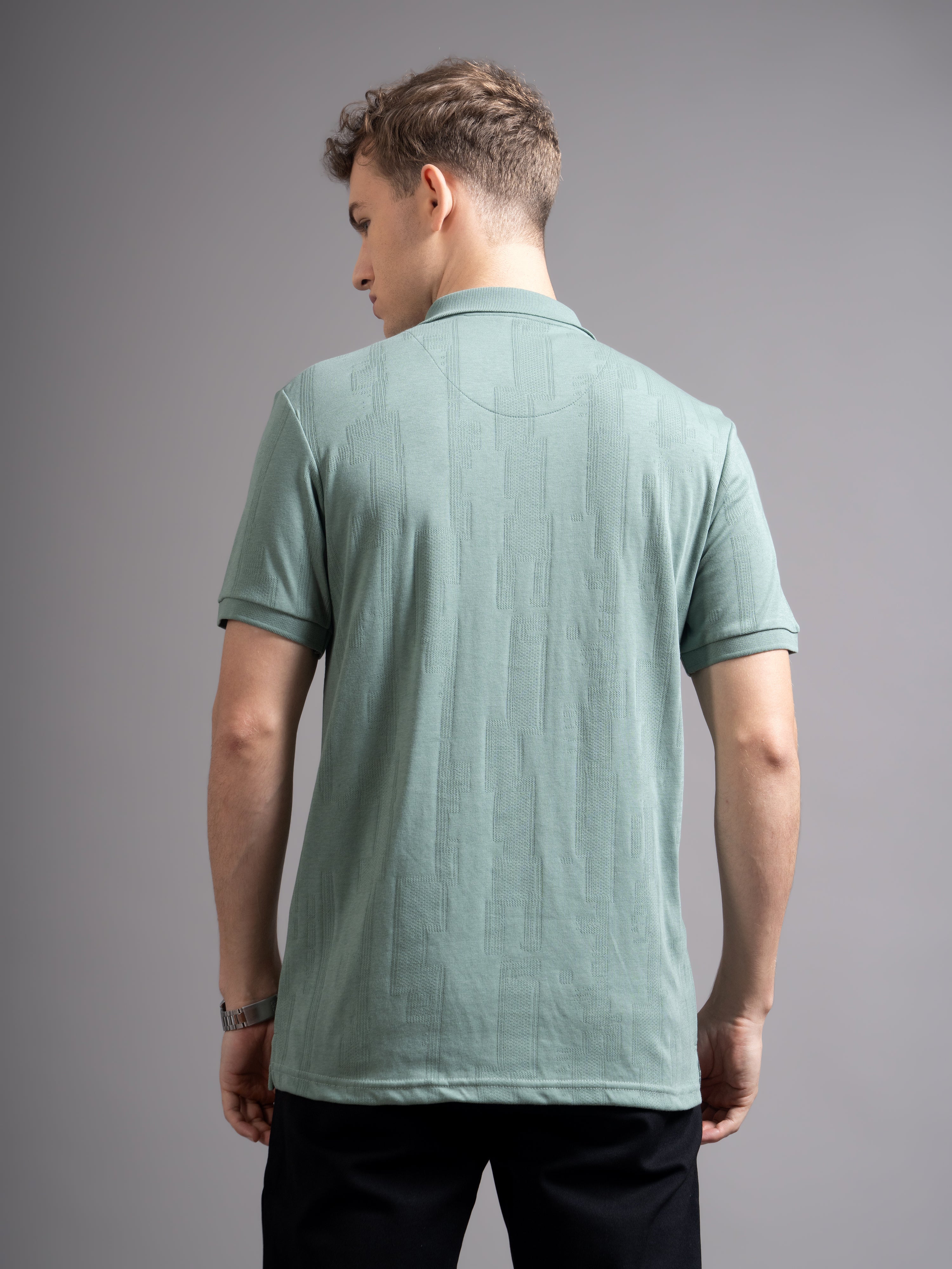 Men Ascot Green Polo T-Shirt - Image 2