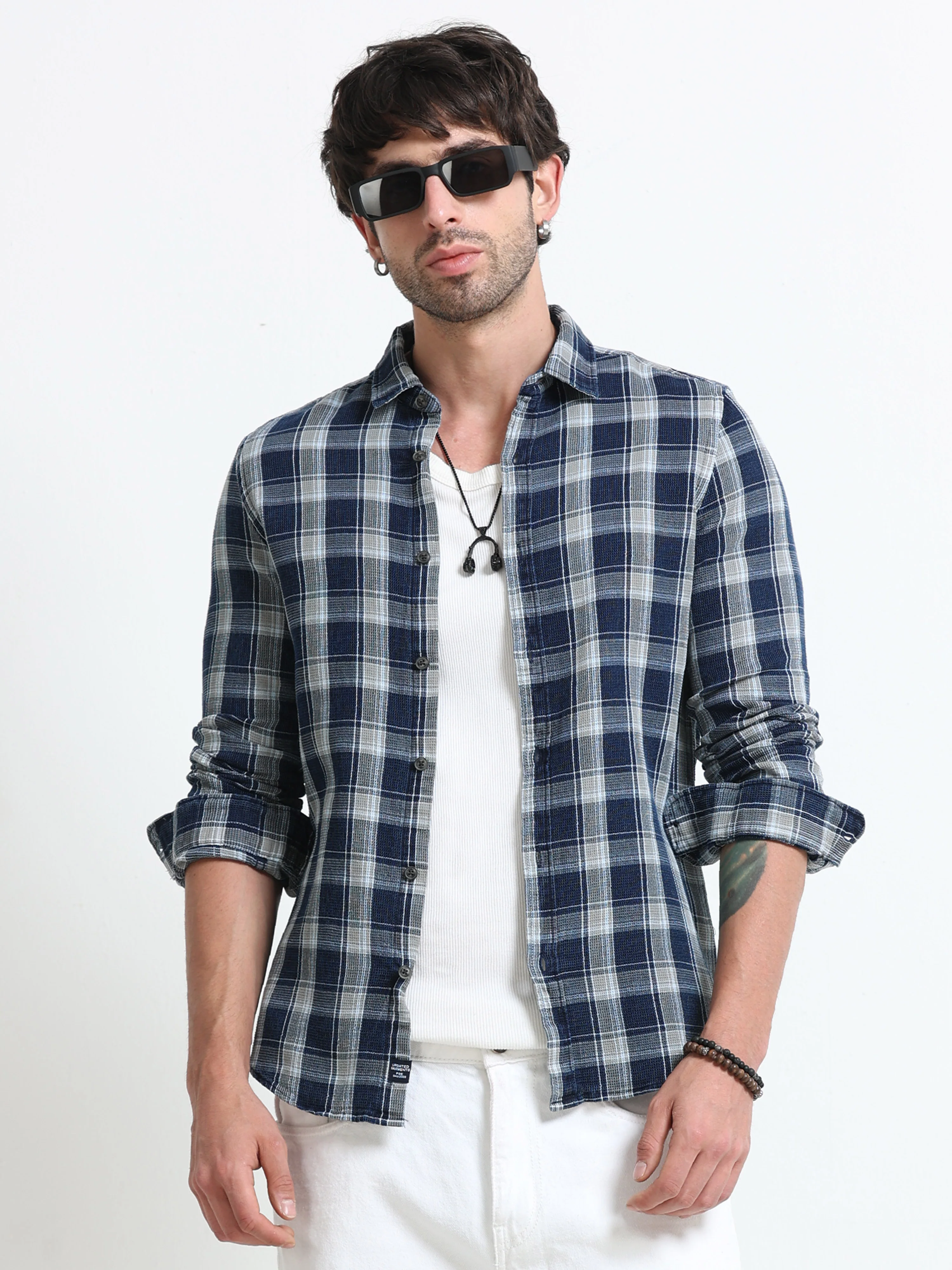 Men Astonish Check Shirt - Image 3