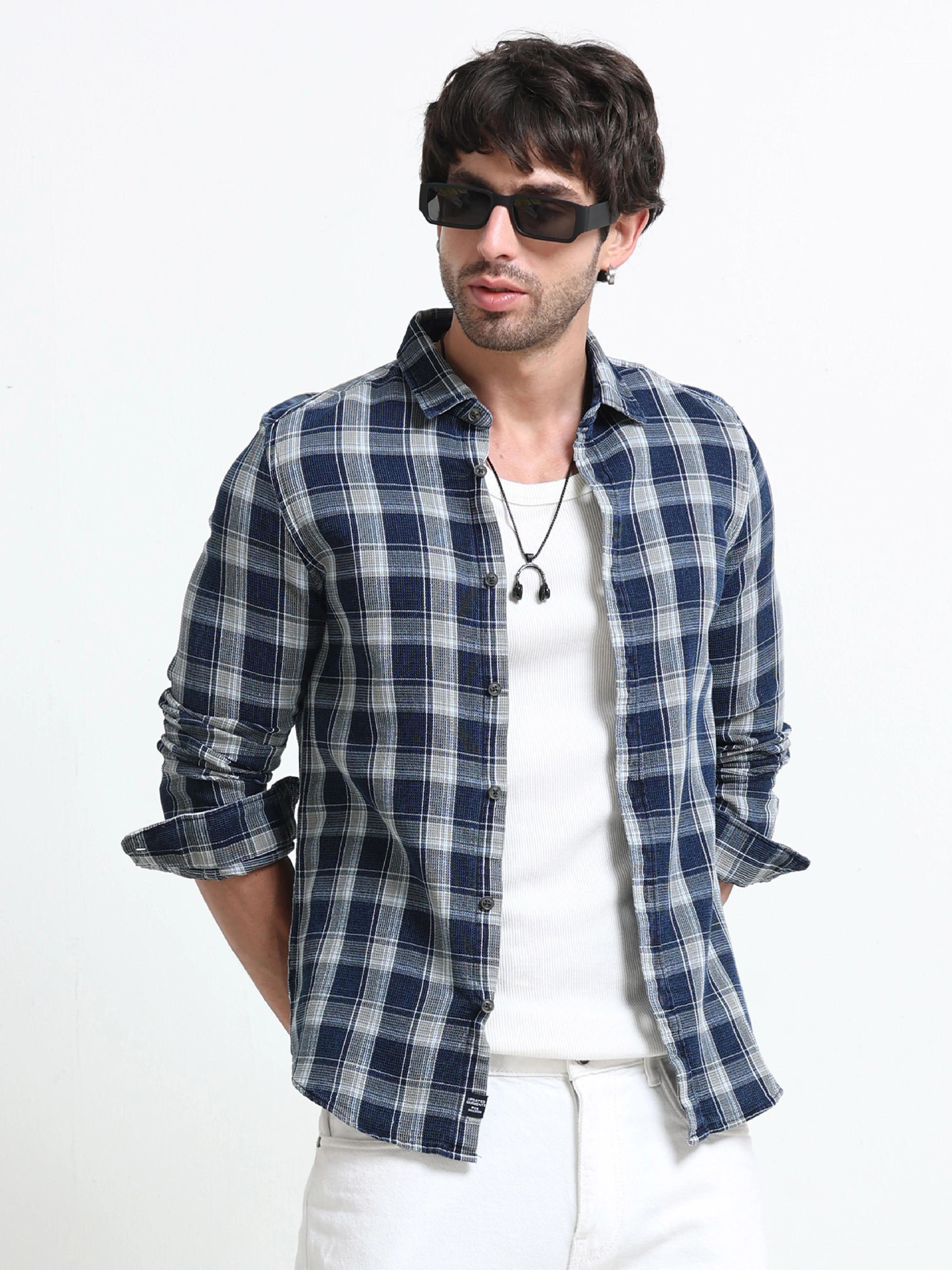 Men Astonish Check Shirt - Image 4