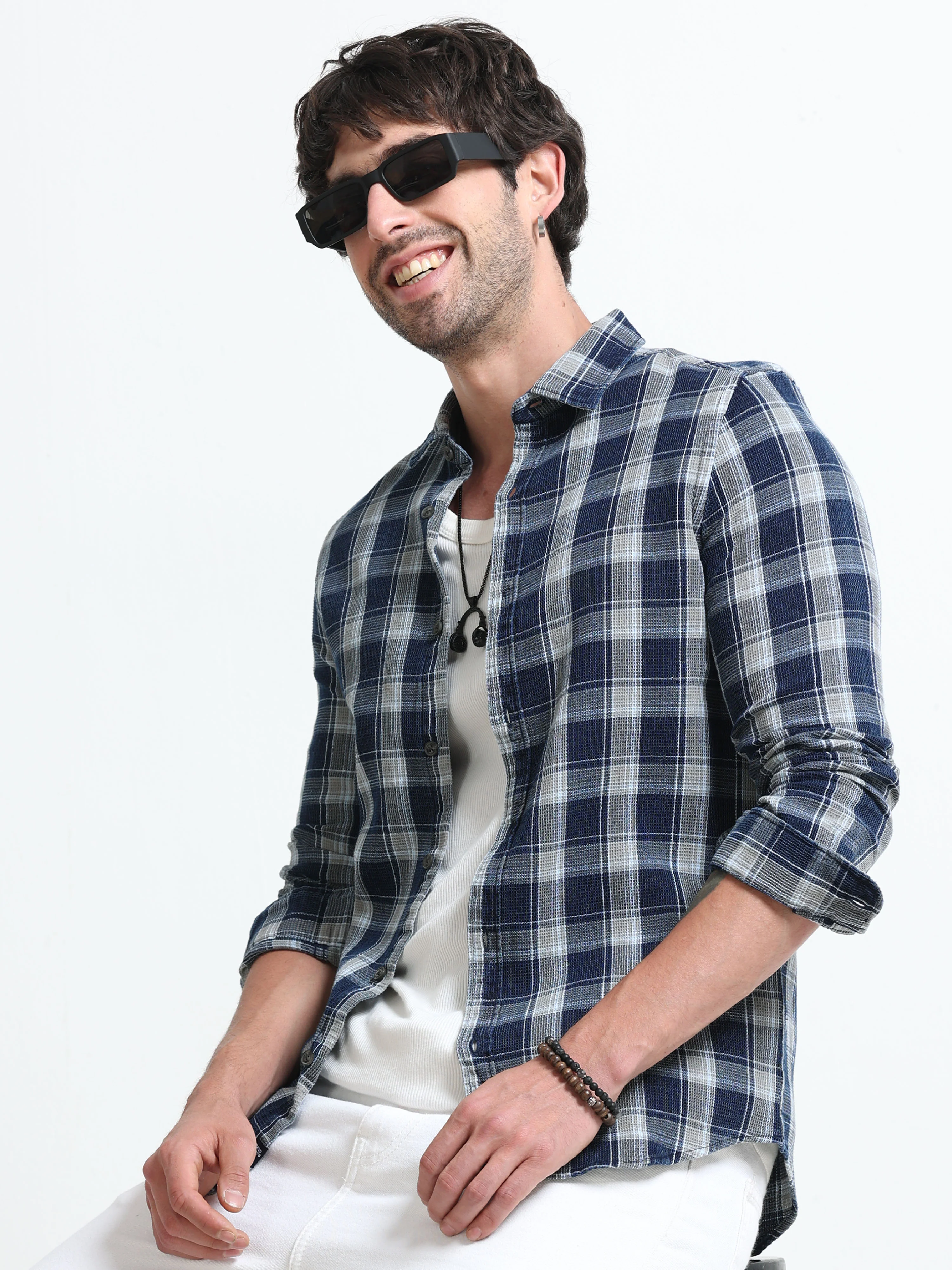 Men Astonish Check Shirt - Image 5