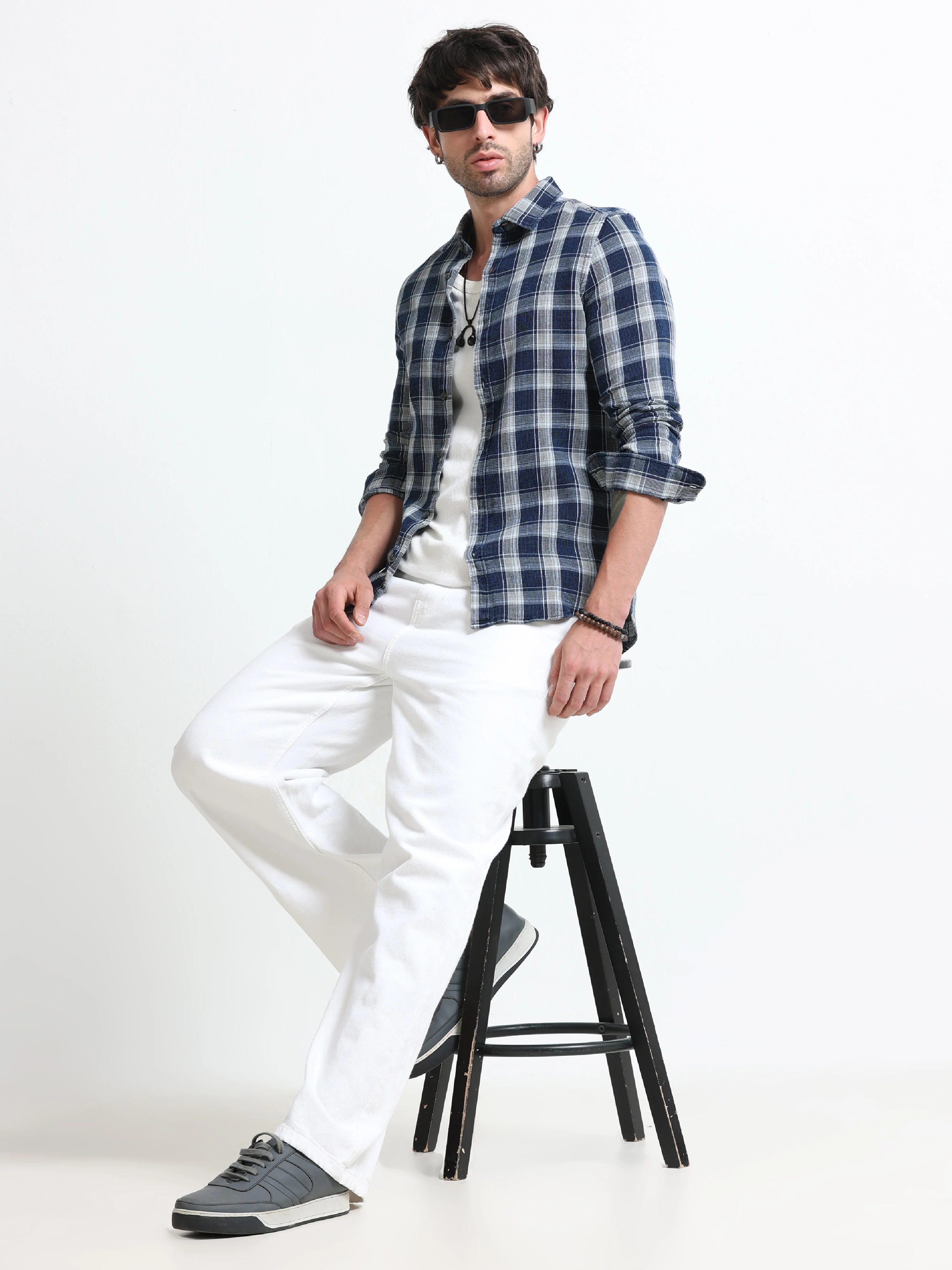 Men Astonish Check Shirt - Image 7