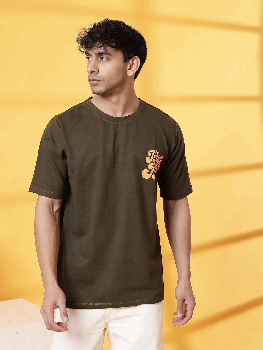 Men Back Puff Print T-Shirt - Image 5