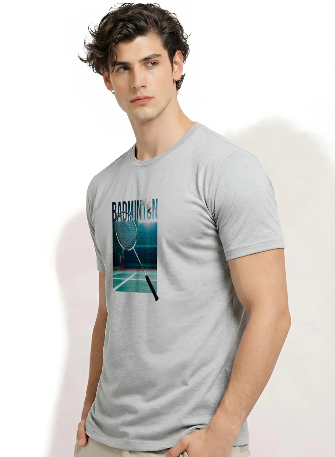 Men Badminton Graphic T-Shirt - Image 3