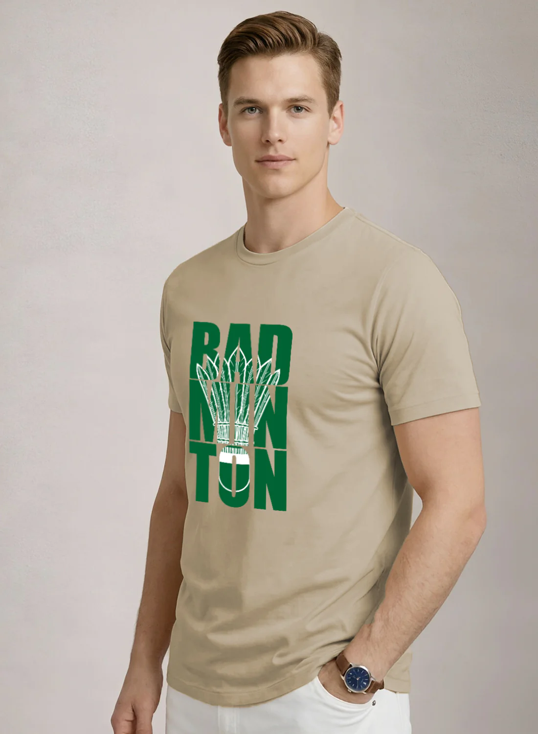 Men Badminton Printed T-Shirt - Image 3