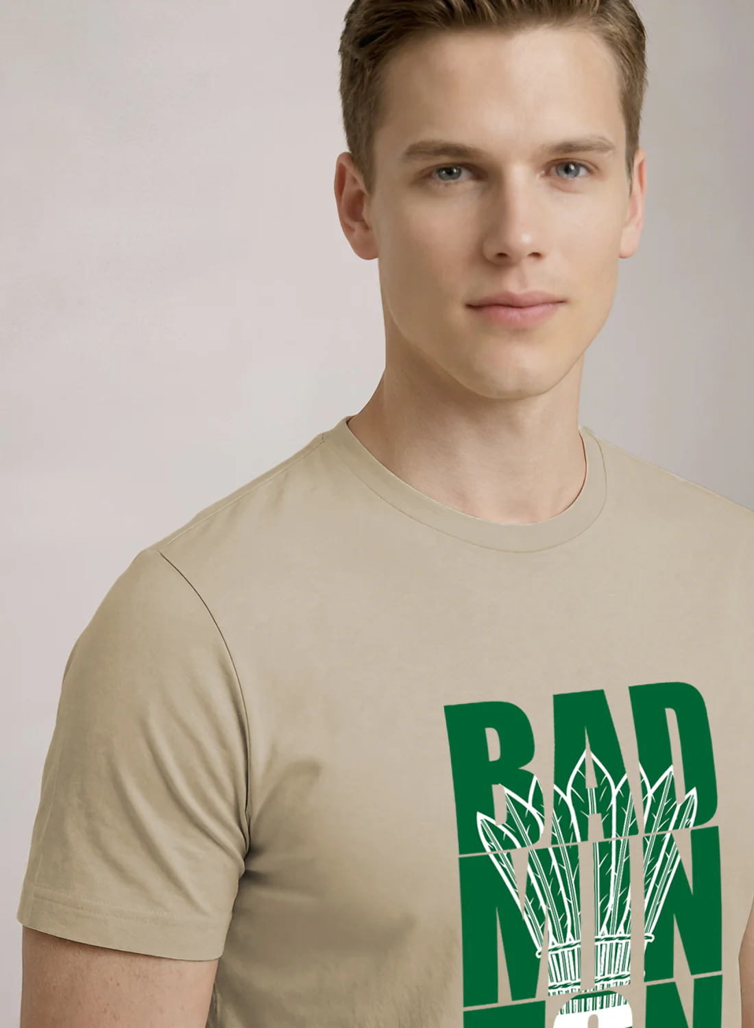 Men Badminton Printed T-Shirt - Image 4
