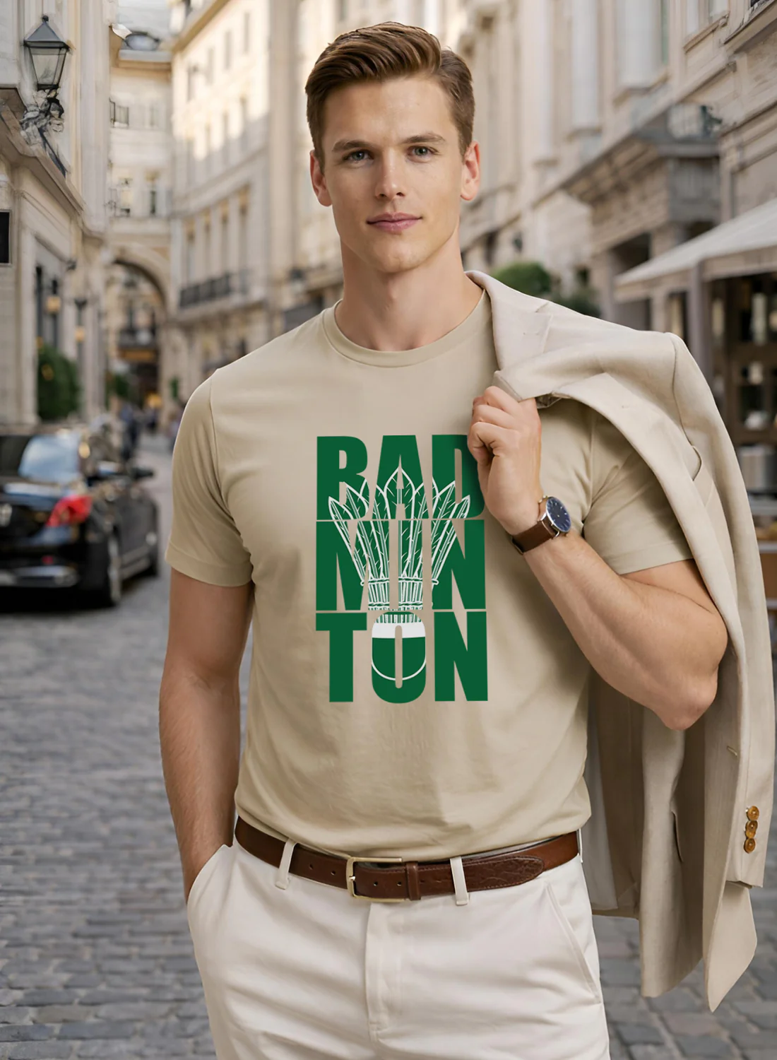 Men Badminton Printed T-Shirt - Image 5