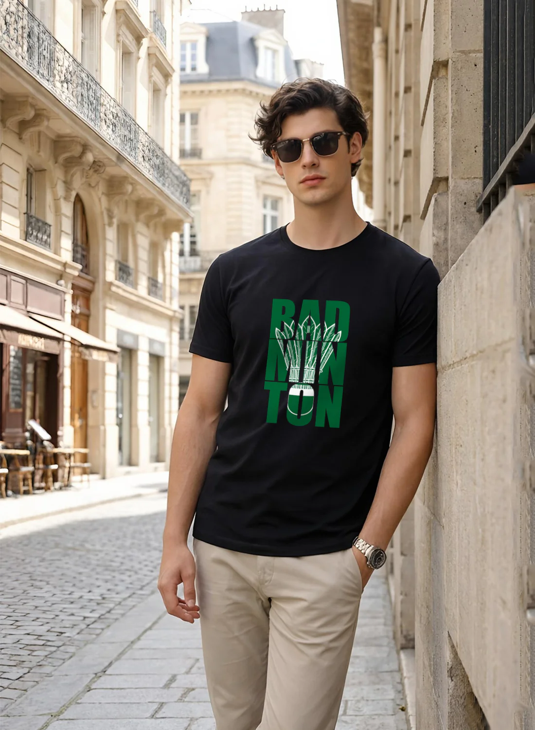 Men Badminton Printed T-Shirt - Image 5