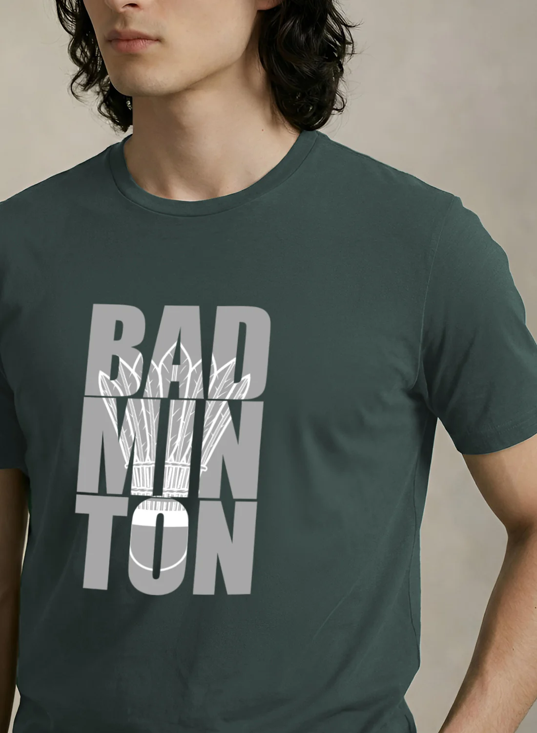 Men Badminton Printed T-Shirt - Image 4