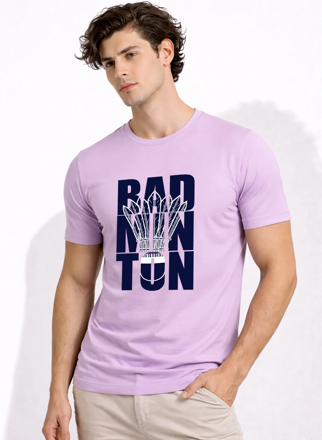 Men Badminton Printed T-Shirt - Image 3
