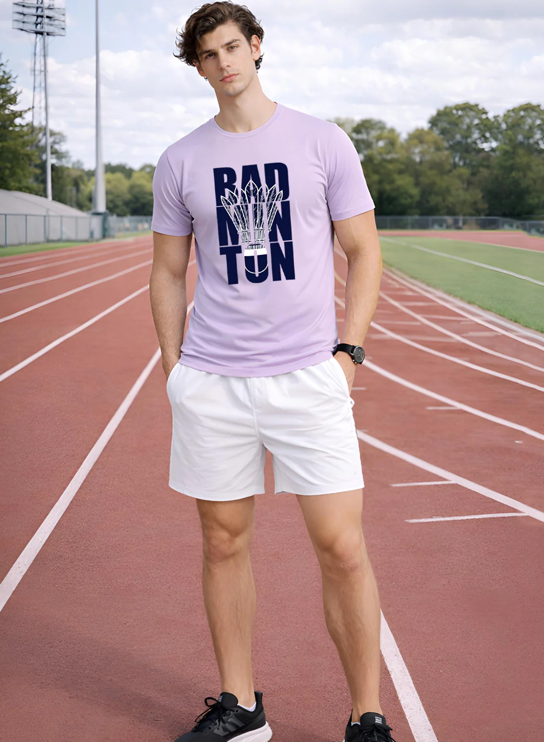 Men Badminton Printed T-Shirt - Image 5