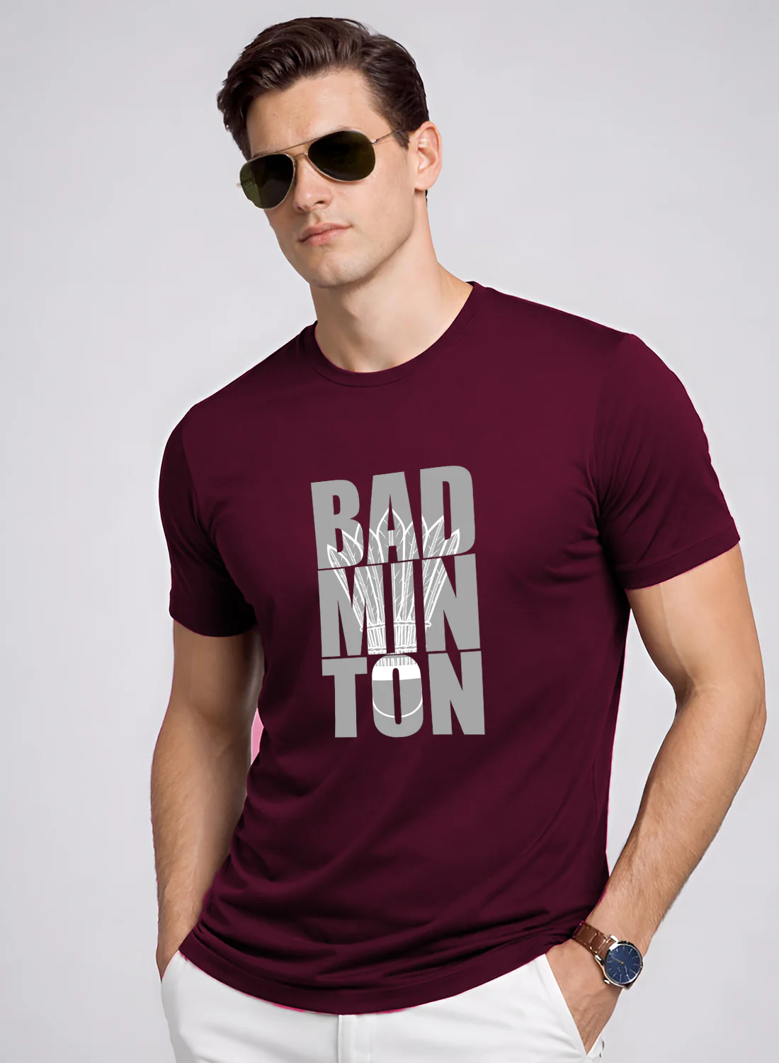 Men Badminton Printed T-Shirt - Image 3