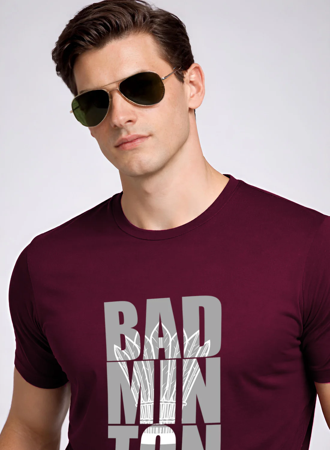 Men Badminton Printed T-Shirt - Image 4