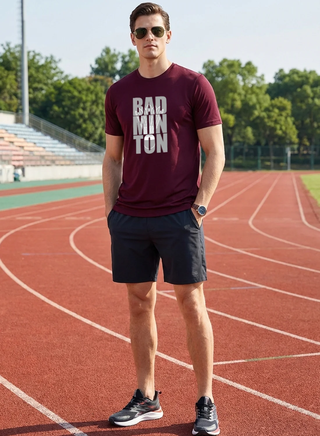 Men Badminton Printed T-Shirt - Image 5