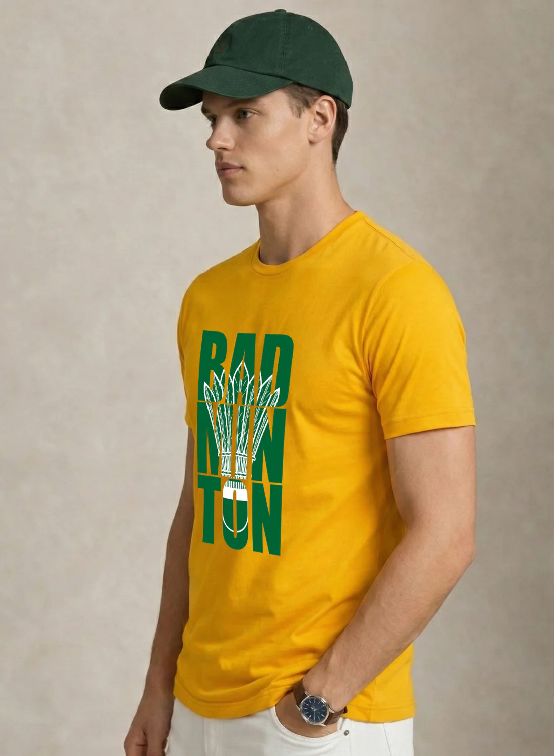 Men Badminton Printed T-Shirt - Image 3