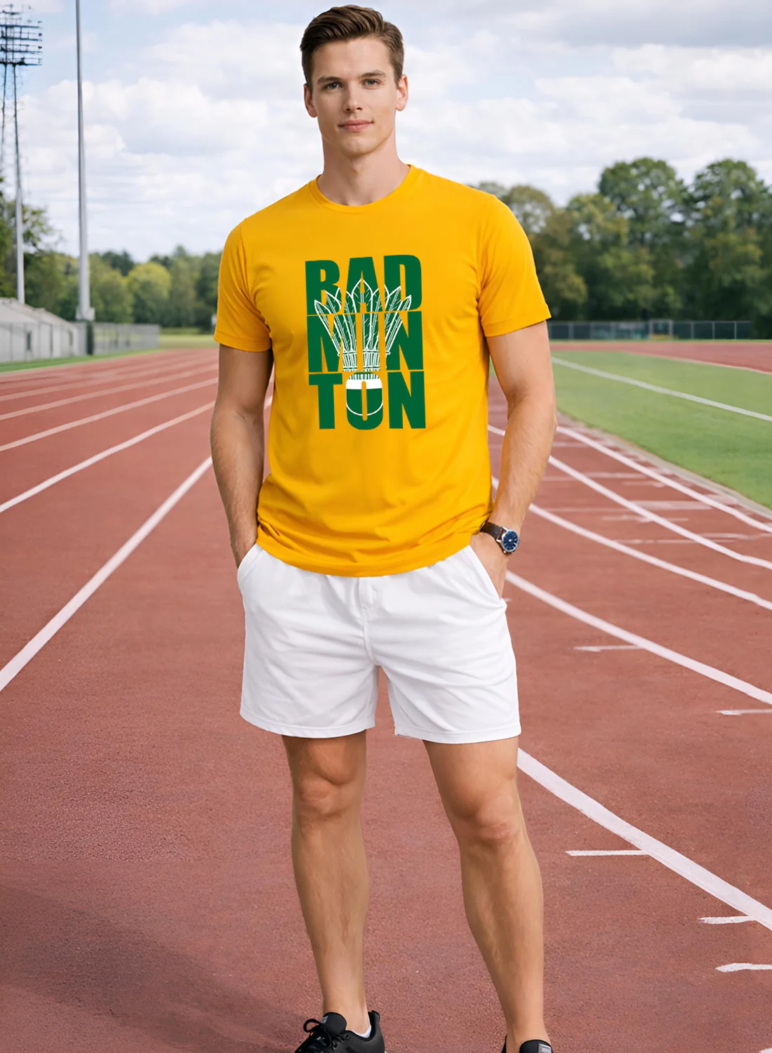 Men Badminton Printed T-Shirt - Image 5