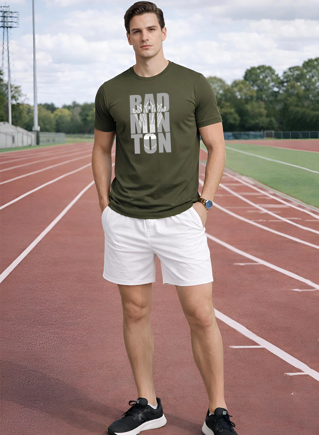 Men Badminton Printed T-Shirt - Image 5