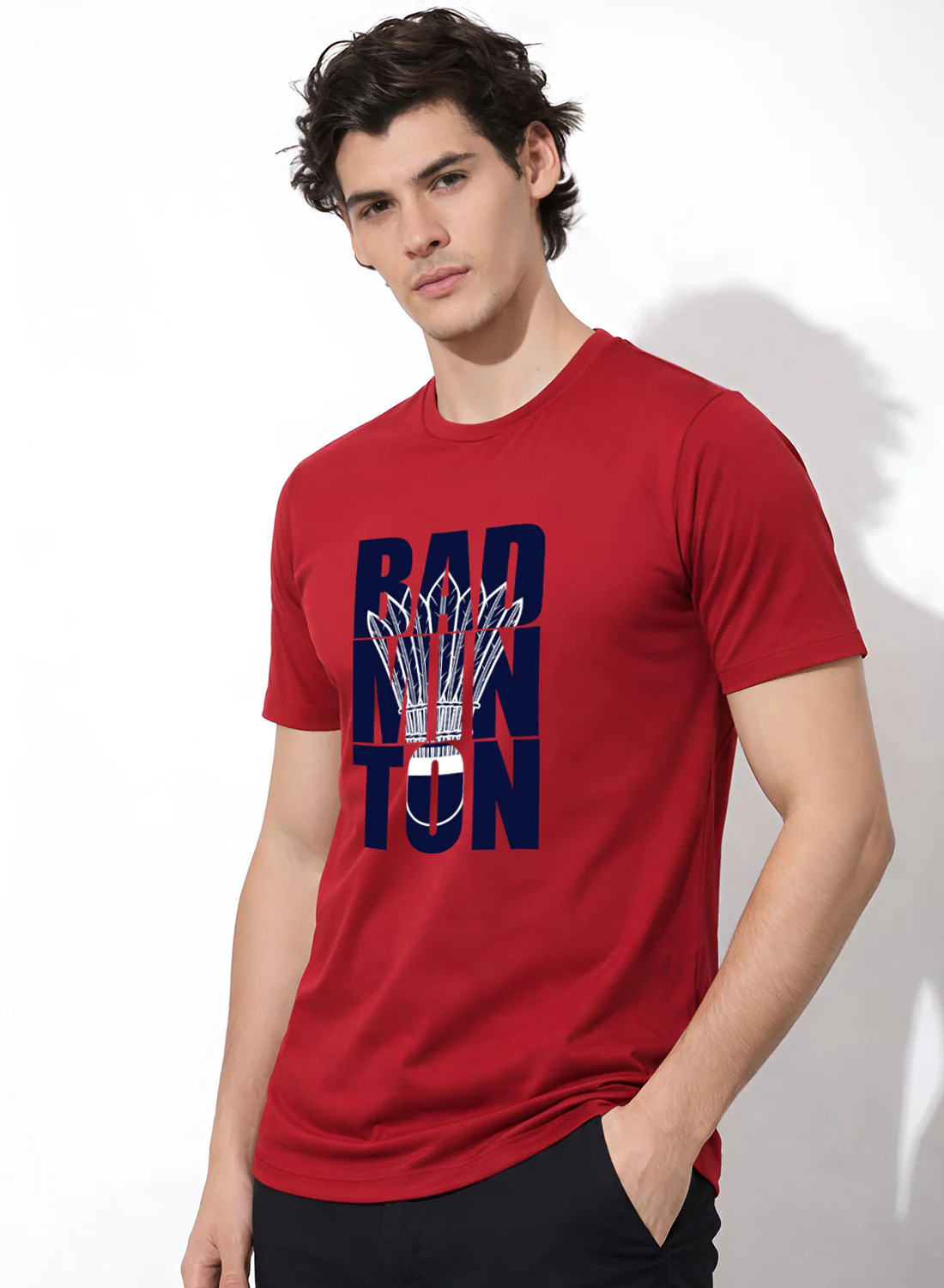 Men Badminton Printed T-Shirt - Image 3
