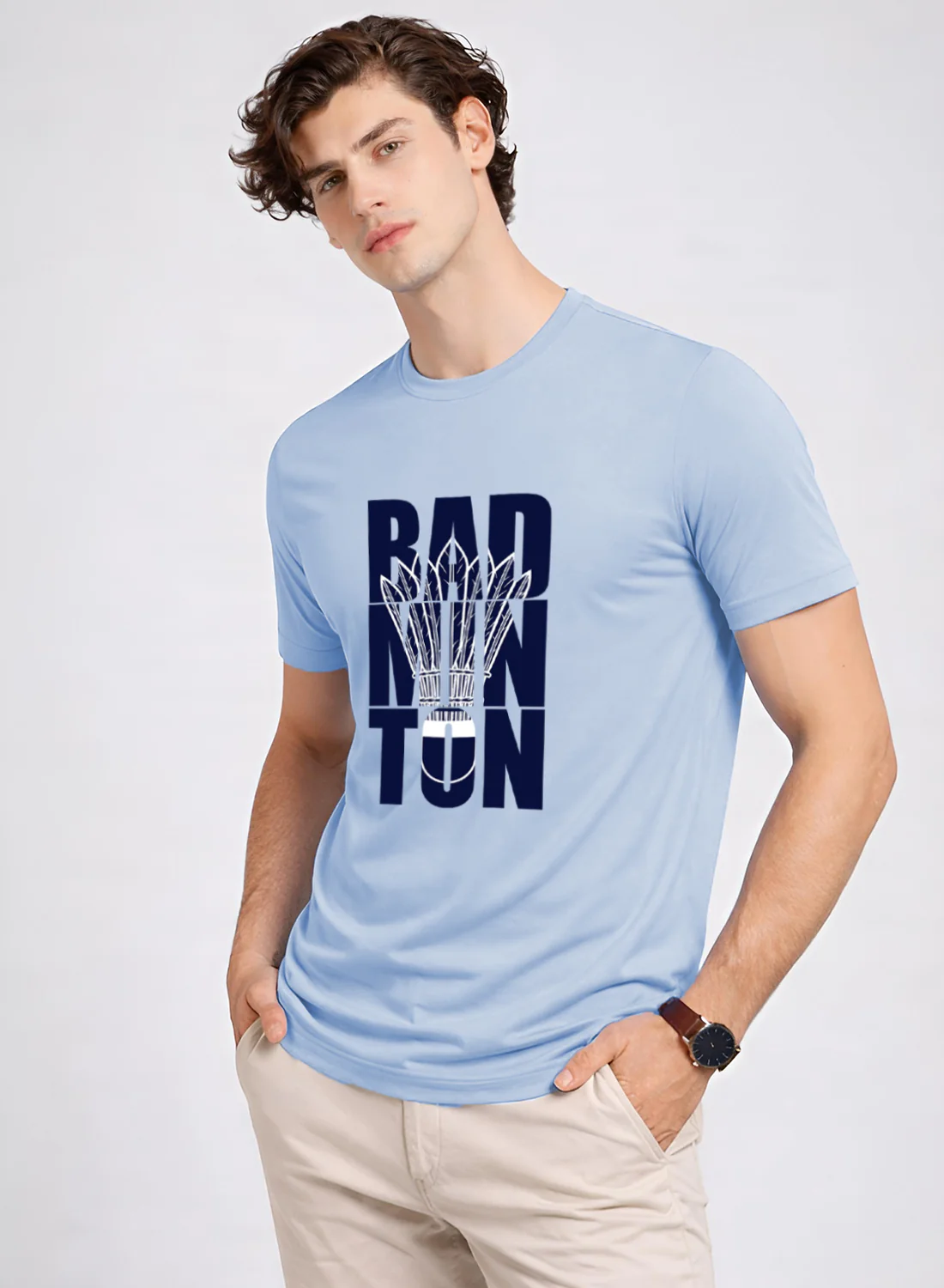 Men Badminton Printed T-Shirt - Image 3