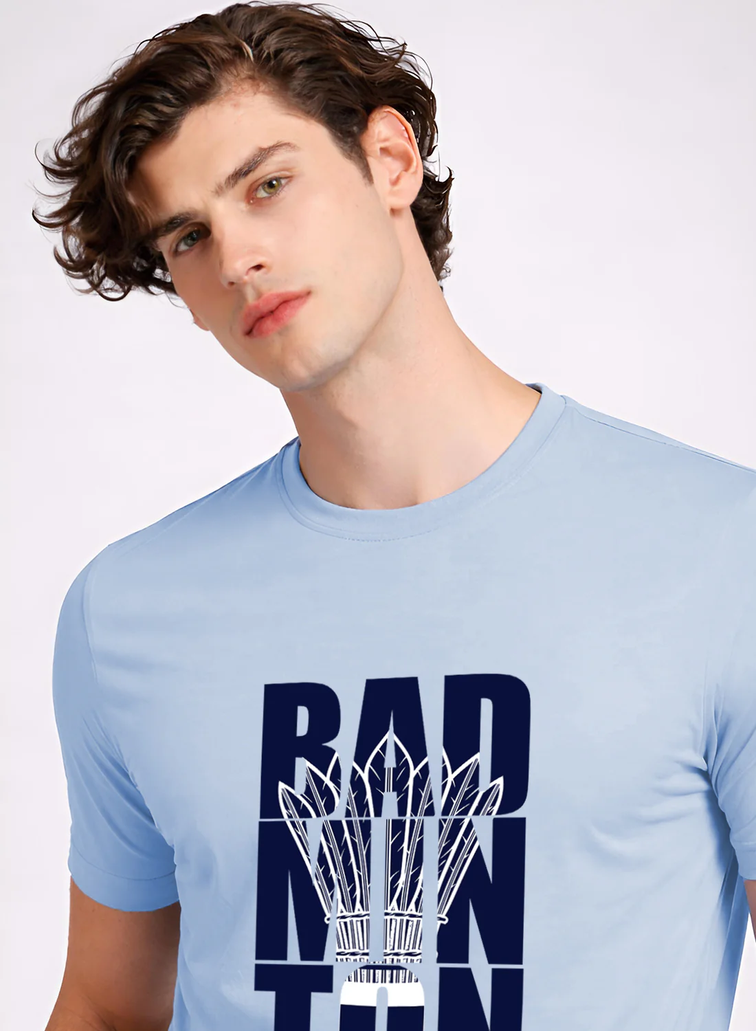 Men Badminton Printed T-Shirt - Image 4