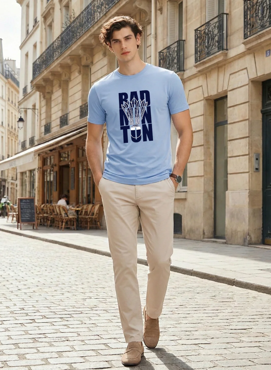 Men Badminton Printed T-Shirt - Image 5