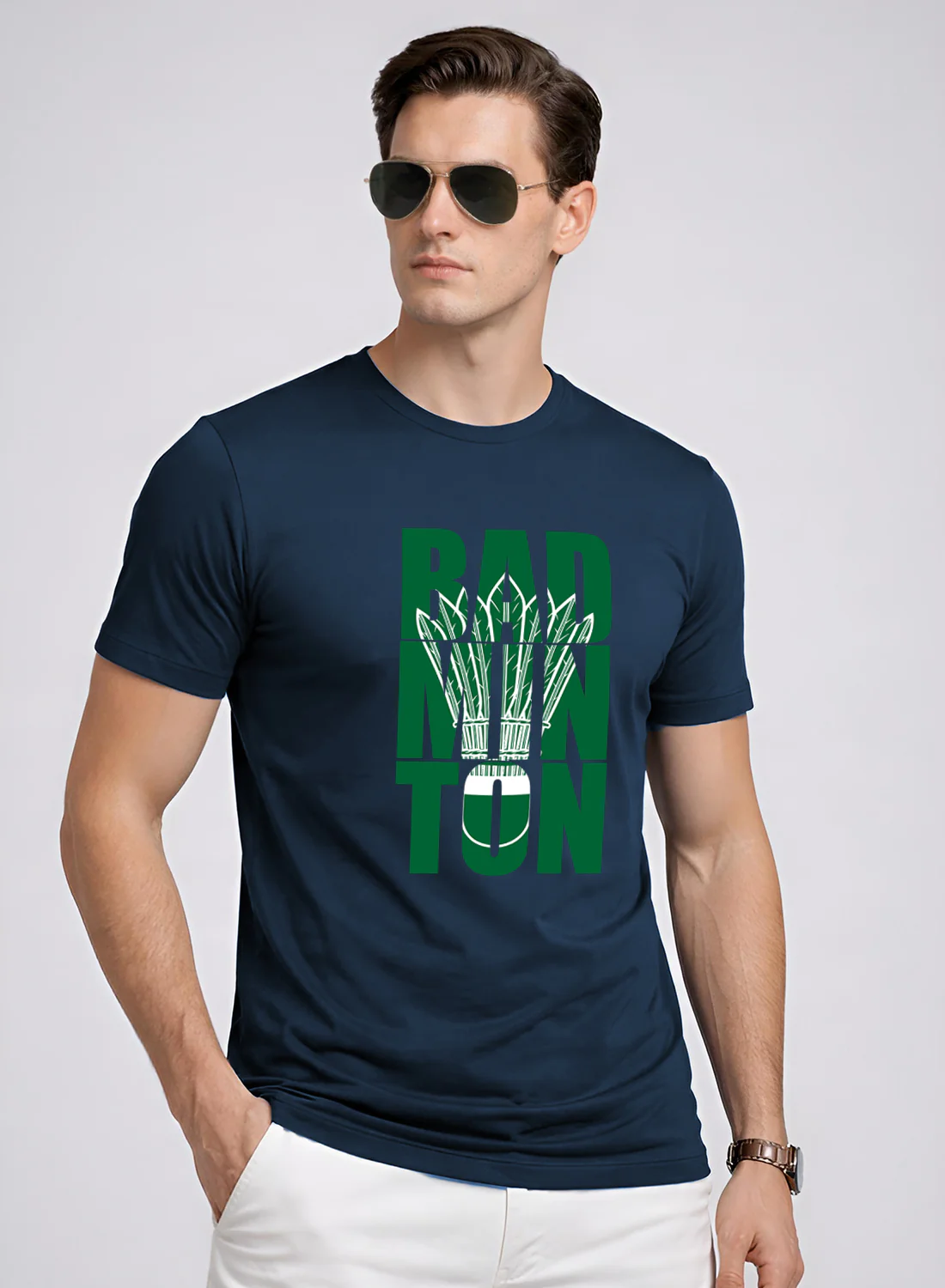 Men Badminton Printed T-Shirt - Image 3