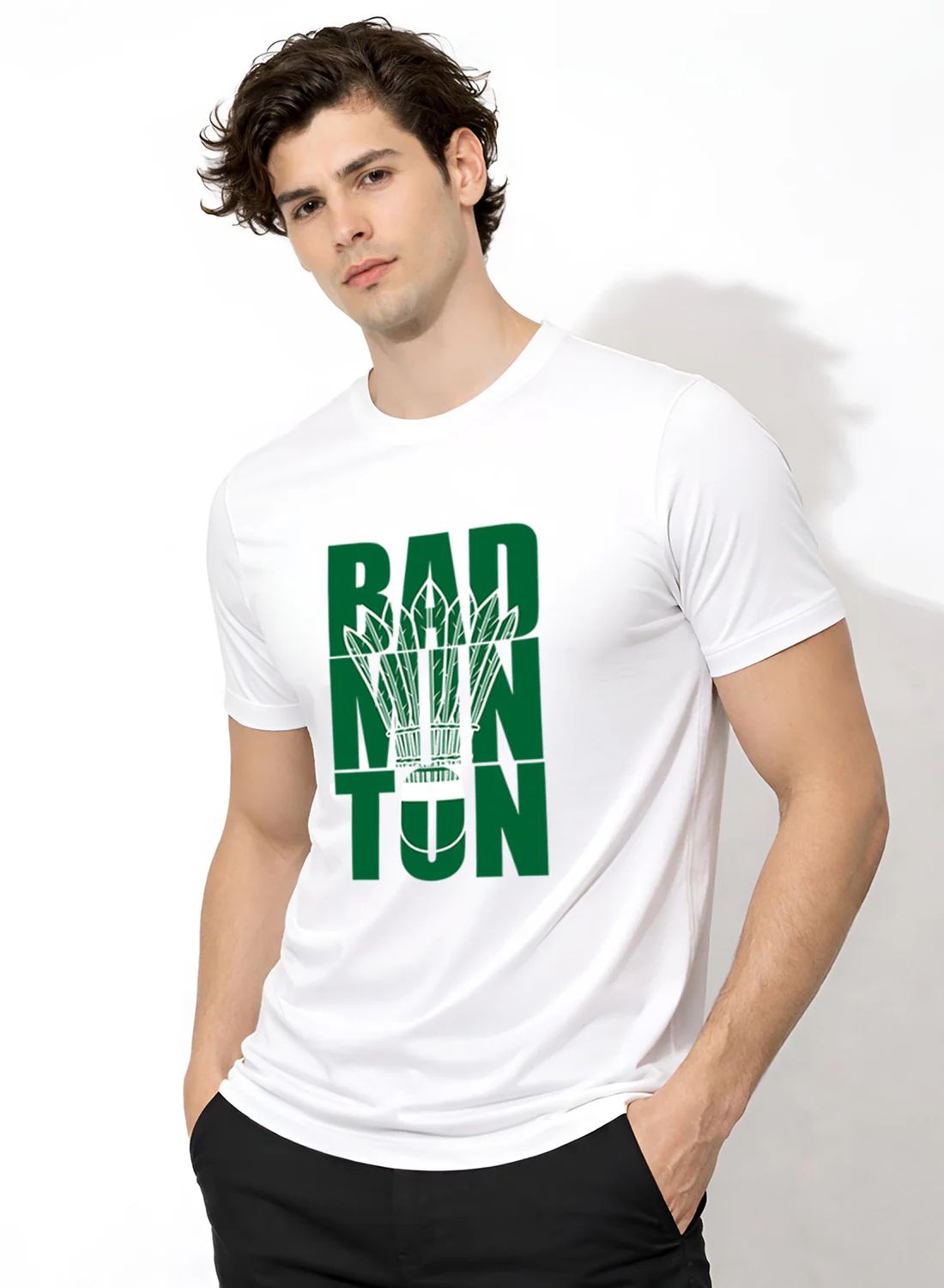 Men Badminton Printed T-Shirt - Image 3