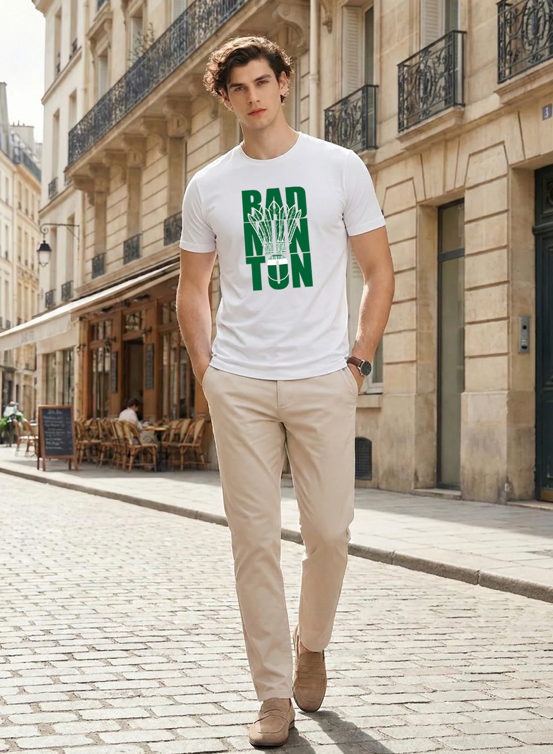 Men Badminton Printed T-Shirt - Image 5