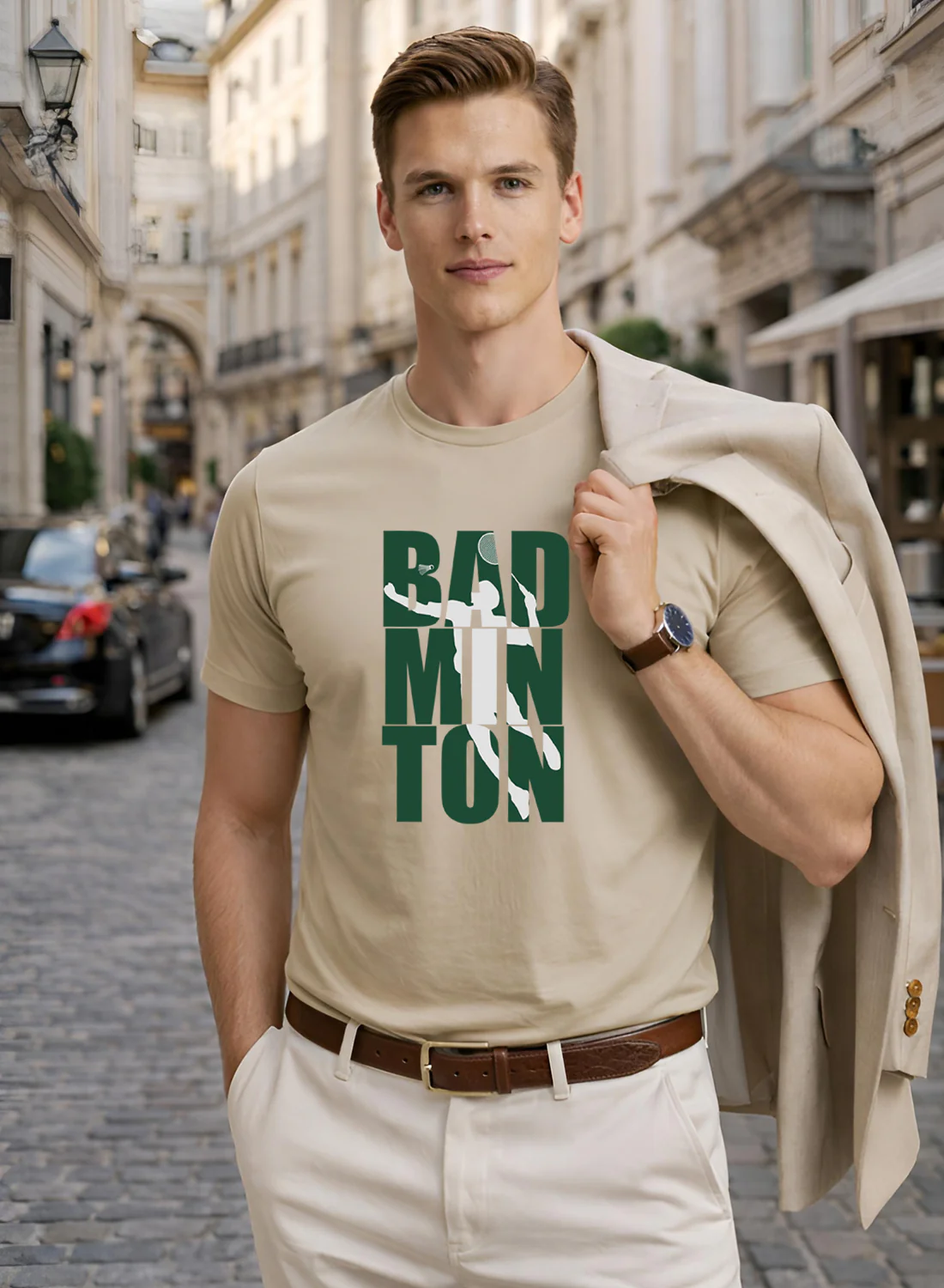Men Badminton Tshirt - Image 5