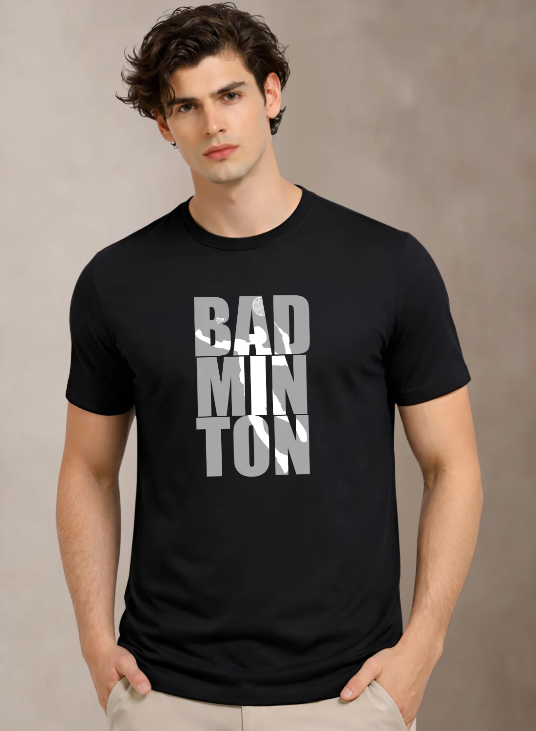 Men Badminton Tshirt - Image 2