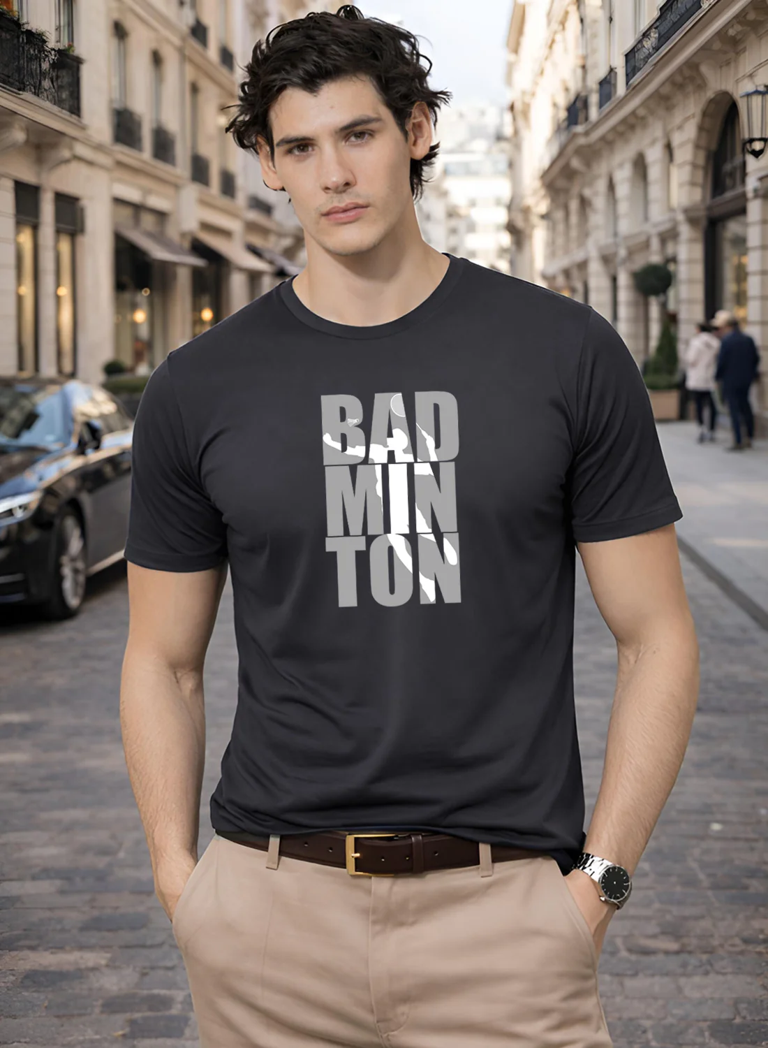 Men Badminton Tshirt - Image 5