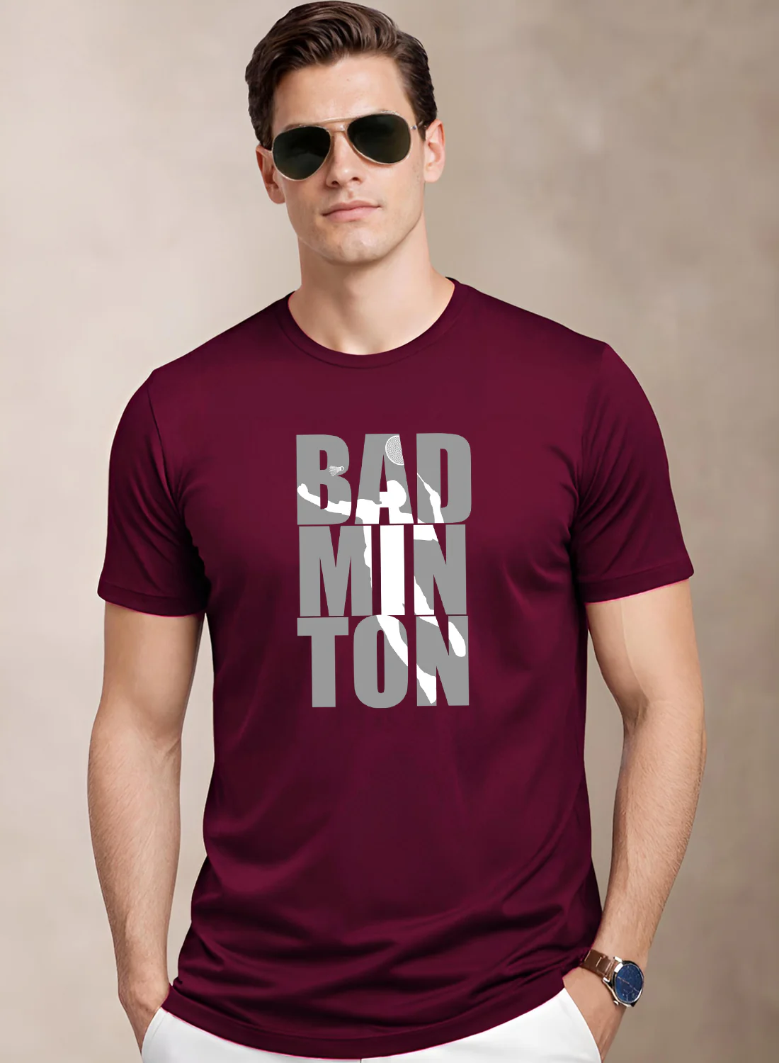 Men Badminton Tshirt - Image 2