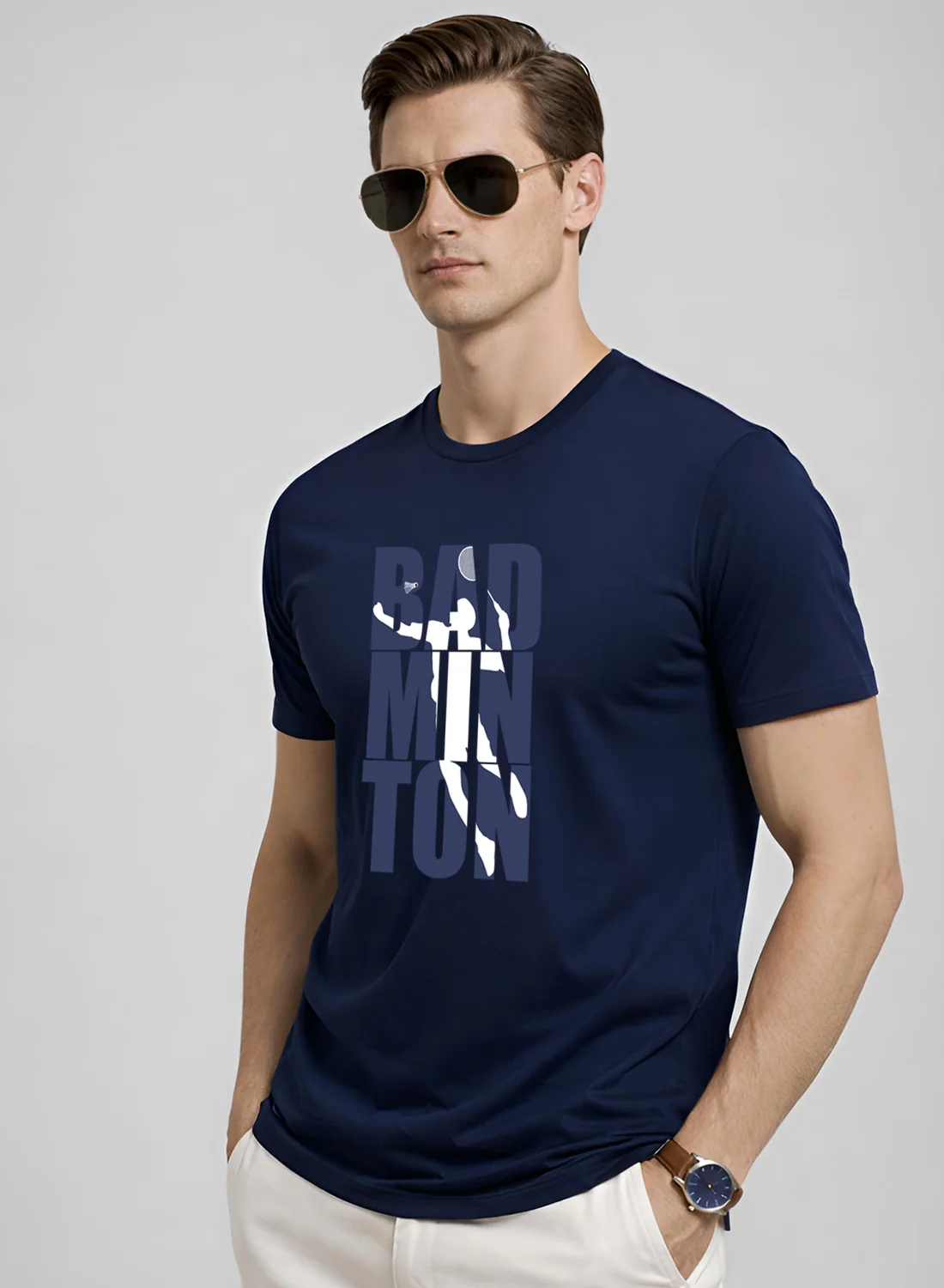Men Badminton Tshirt - Image 3