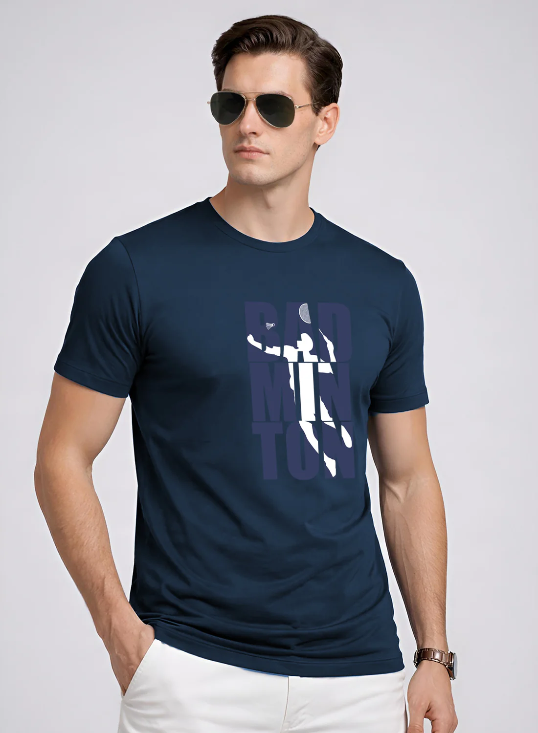 Men Badminton Tshirt - Image 3