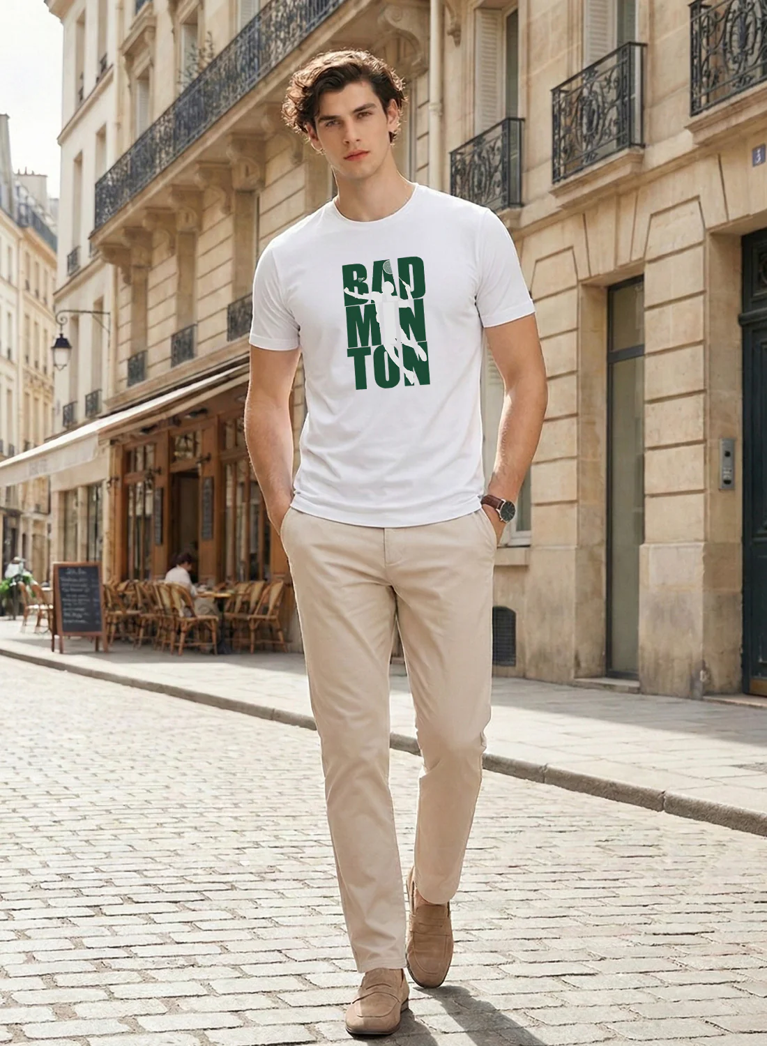 Men Badminton Tshirt - Image 5